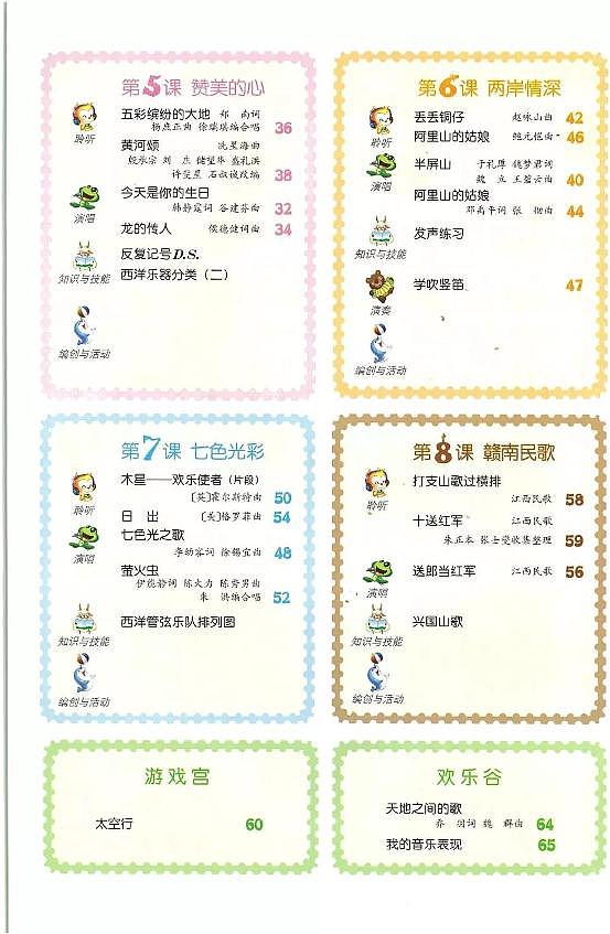 人音版音乐(简谱)六年级上册电子课本(高清版PDF)第3页