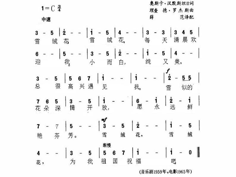 花城版小学音乐五年级上册 9.5 雪绒花 课件(8张)03