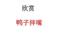 花城版小学音乐五年级下册第10课 五彩缤纷的音乐世界（四）《鸭子拌嘴》 课件(12张PPT)