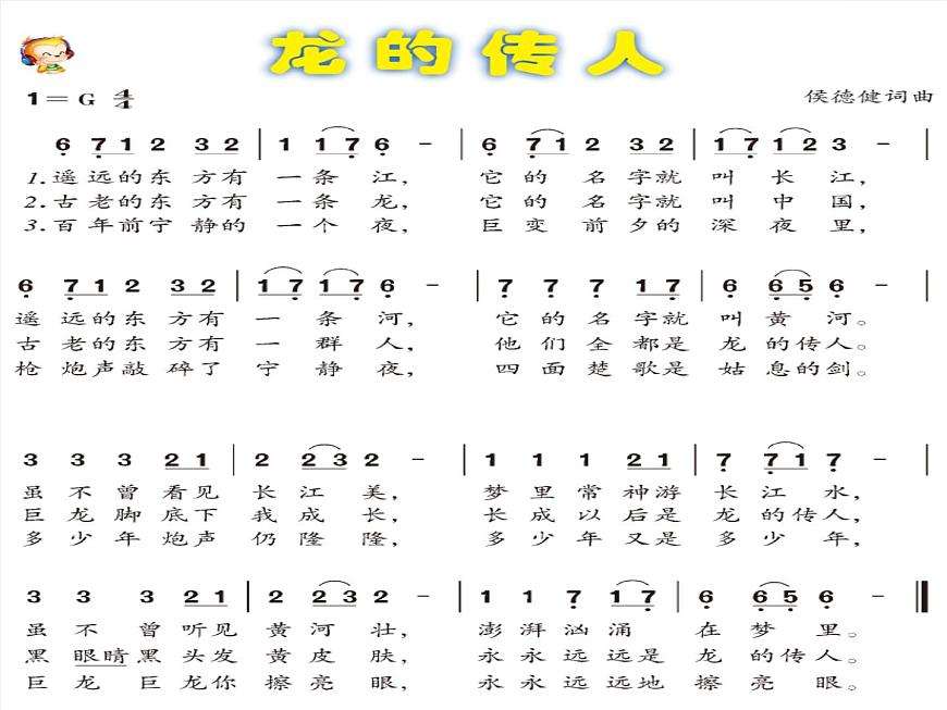 花城版小學音樂六年級下冊第2課《龍的傳人》 課件 (12張PPT)第2頁