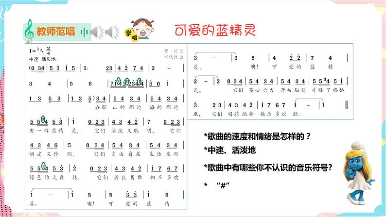 花城版五年级下册音乐第13课《蓝精灵》课件PPT+教案05