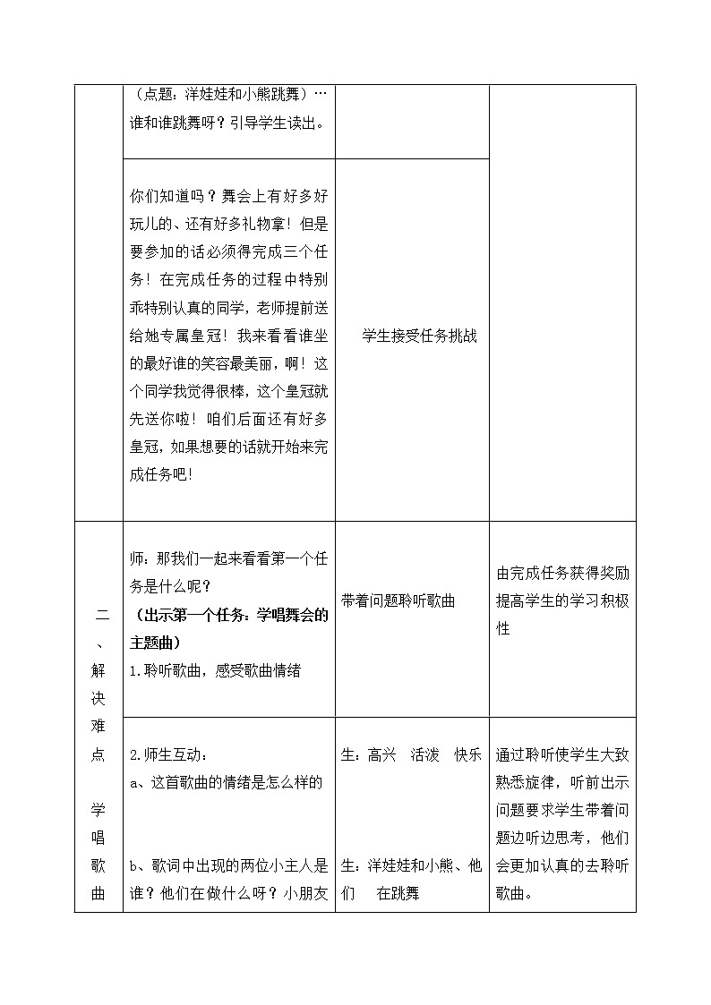 音乐 人音版(简谱) 二年级上 第6课 洋娃娃和小熊跳舞教案第3页