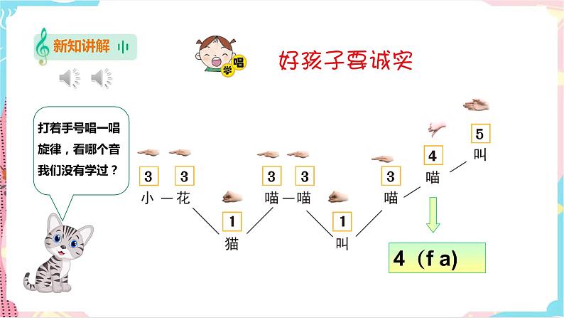 小学音乐花城版一年级下册第15课第1课时《好孩子要诚实》课件(20张PPT)+教案+素材07