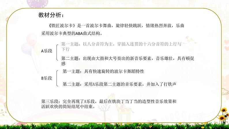 人音版小学一年级音乐下册第7课巧巧手 铁匠波尔卡课件04
