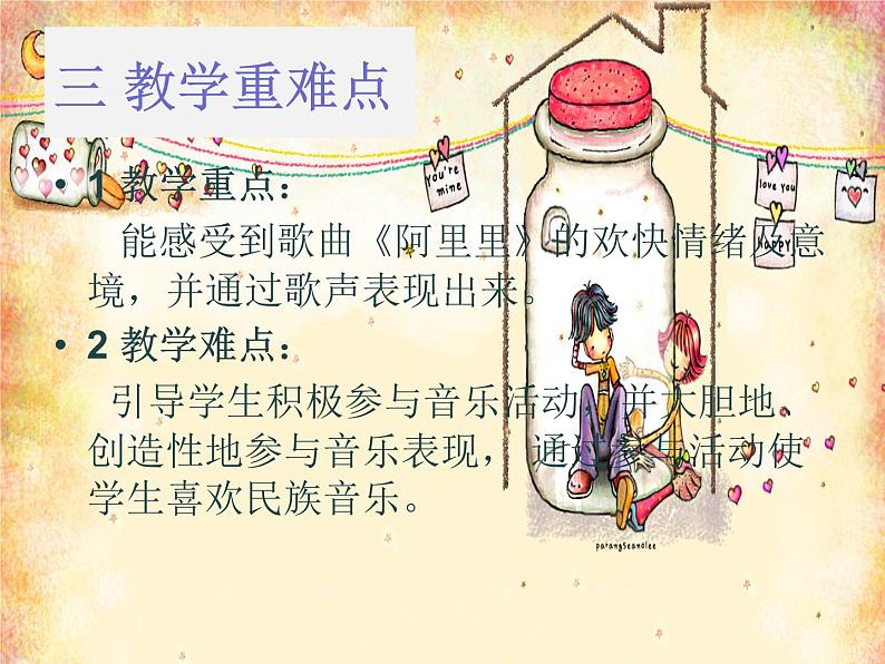 湘教版二年级上册第一课(演唱)阿里里说课课件06