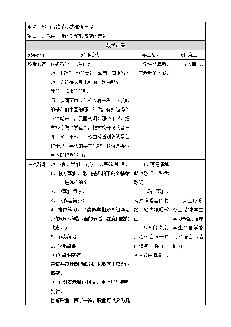 人教版五年级下册音乐:4.5《送别》课件+教案+音视频素材02