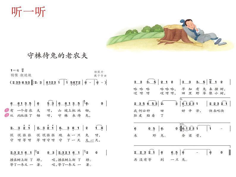 小学音乐守株待兔的老农夫-课件-(4)ppt第5页