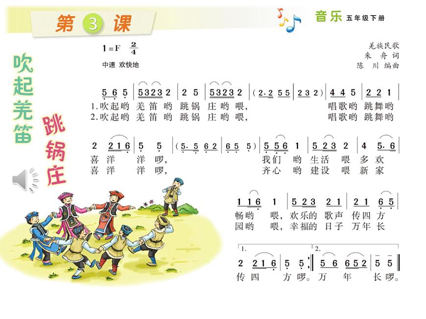 小學(xué)音樂(lè)(演唱)吹起羌笛跳鍋莊-課件-(1)ppt第7頁(yè)
