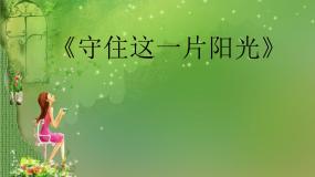 小学音乐守住这一片阳光集体备课ppt课件
