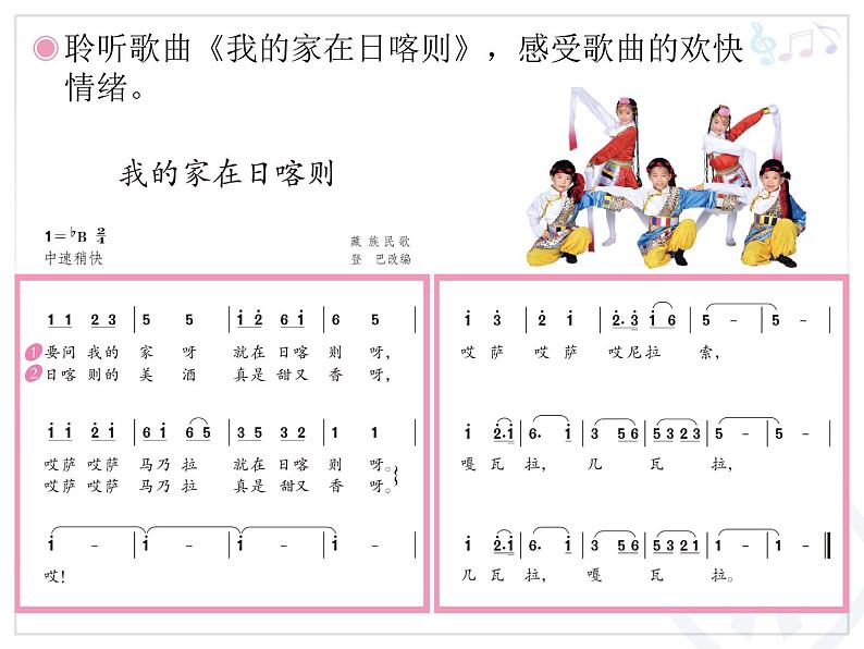 二年级下册音乐课件-第四单元 我的家在日喀则 人教版 (共14张PPT)04