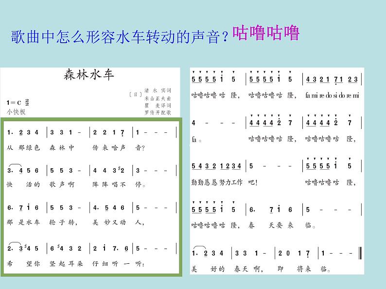 五年级上册音乐课件-5.2森林水车 |人教新课标(2014秋) (共16张PPT) (1)第8页