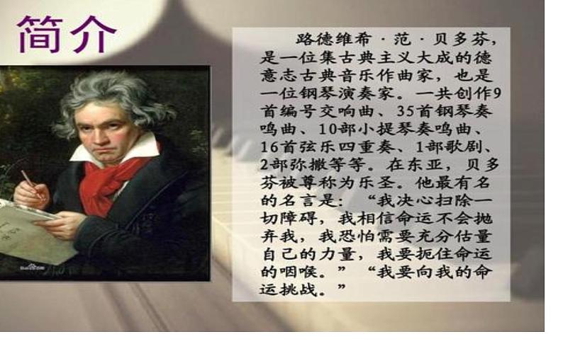 人教版六年级音乐下册第一单元爱满人间 音乐家故事贝多芬课件PPT第6页