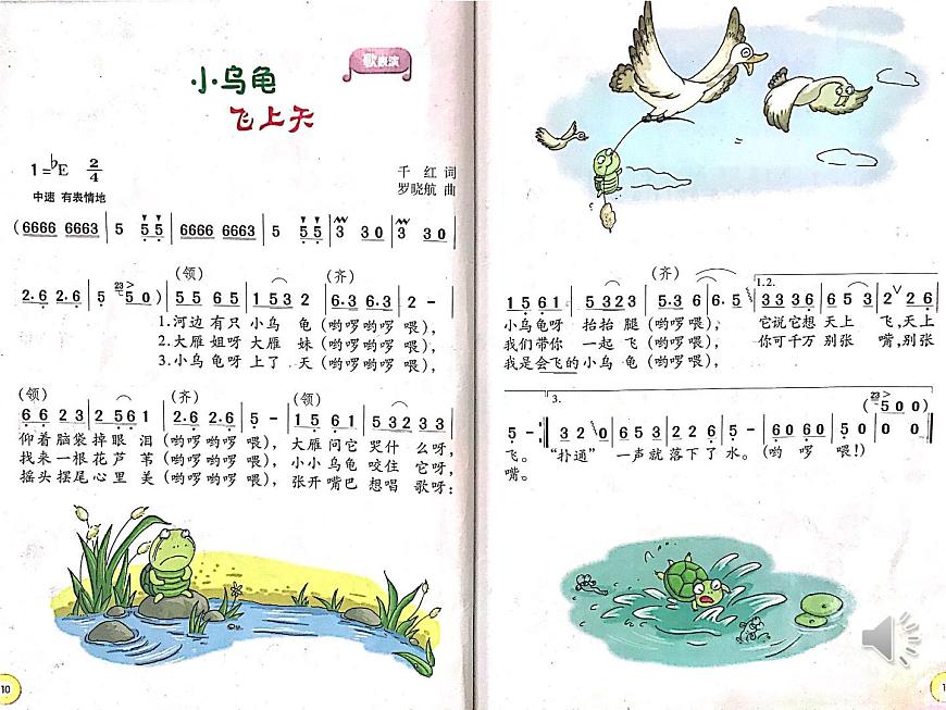湘藝版二年級下冊音樂 第二課 《小烏龜飛上天》PPT(課件)第7頁