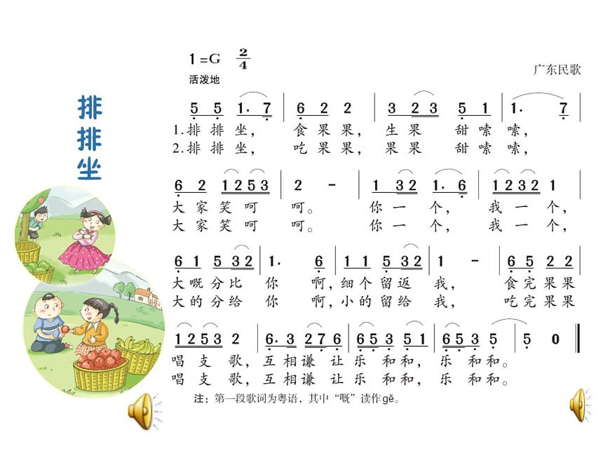 湘藝版二年級(jí)下冊(cè)音樂(lè) 第四課 （演唱）排排坐（課件）第5頁(yè)
