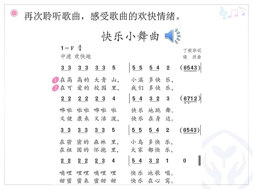 一年級下冊音樂課件 第四單元 律動 快樂小舞曲｜人教版  12張第3頁