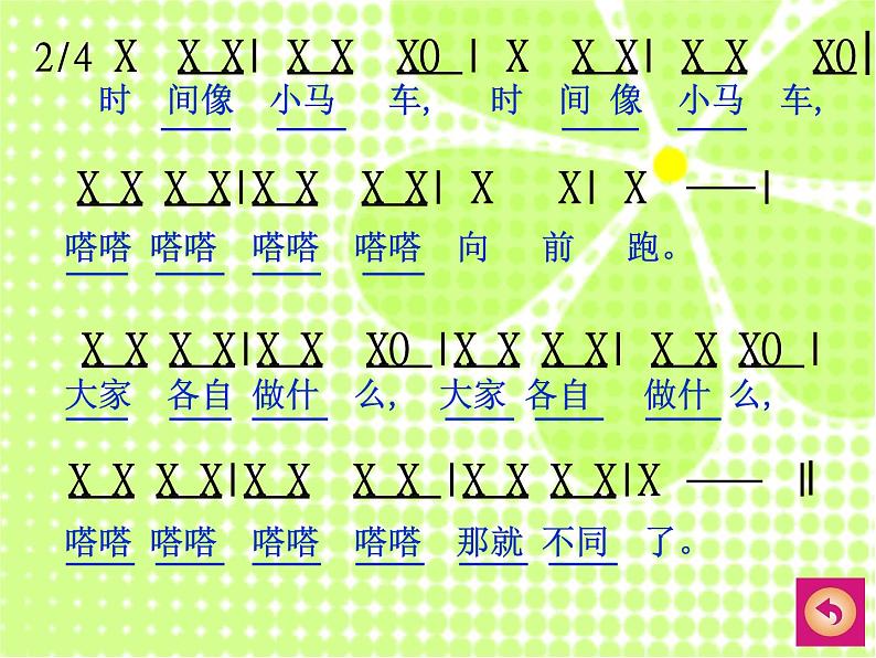 小学音乐人音版 一年级下册 时间像小马车 课件第7页