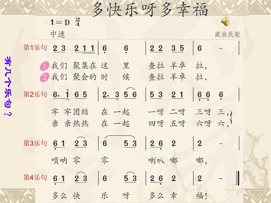 一年級(jí)下冊(cè)音樂(lè)課件 第四單元 唱歌  多快樂(lè)啊多幸福｜人教版   19張第7頁(yè)