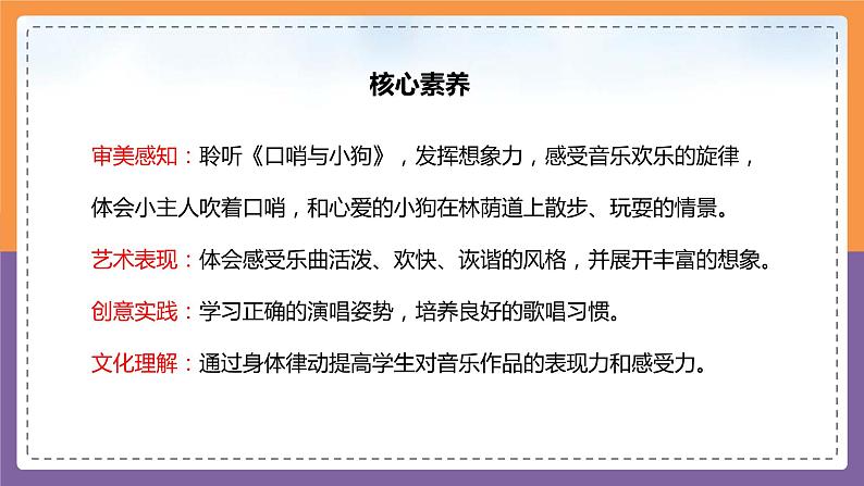 【核心素养目标】人音版(2012)音乐一上《口哨与小狗》课件+教学设计02