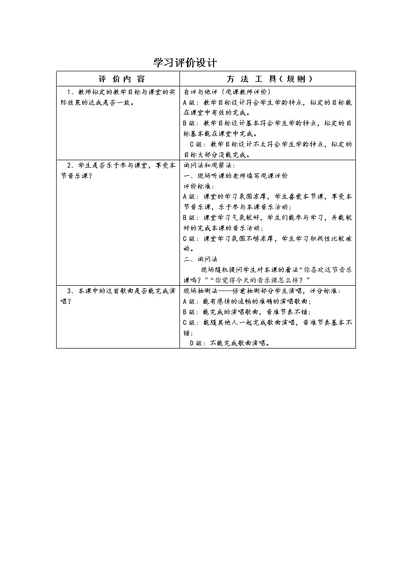 花城版小学音乐二年级上册 7.2《认知音乐节奏(三)小花雀》教学设计02