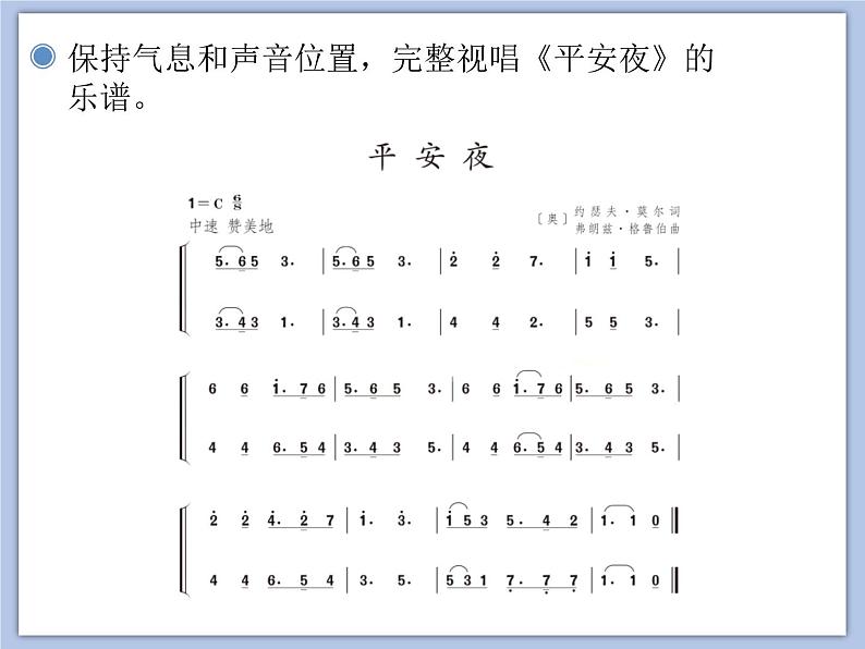 人教版5上音乐 6.1 平安夜 课件第7页
