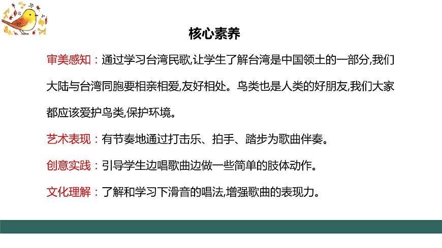 【核心素養(yǎng)目標(biāo)】人音版（2012）音樂(lè)三下2.5一只鳥(niǎo)仔  課件第2頁(yè)