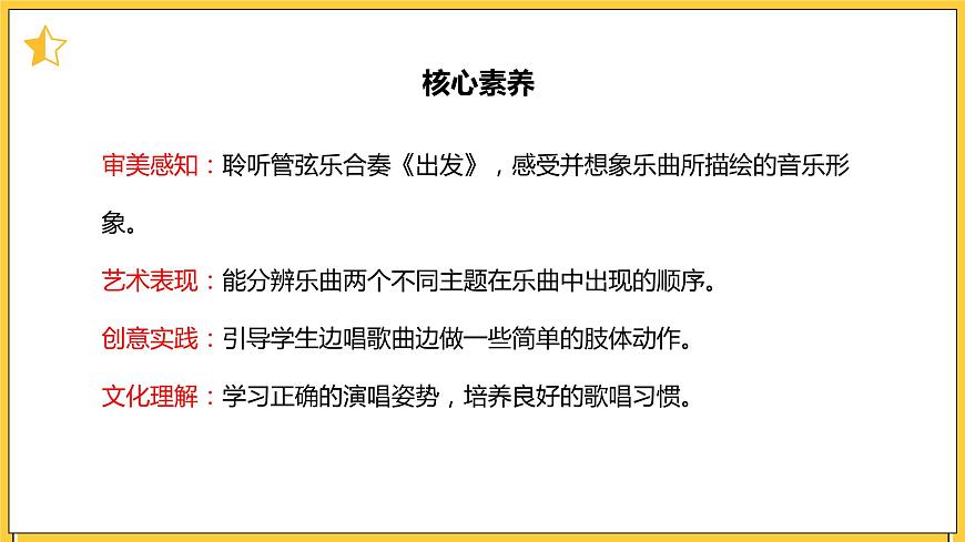 【核心素養(yǎng)目標(biāo)】人教版（2012）音樂二下1.1 出發(fā) 課件第2頁(yè)