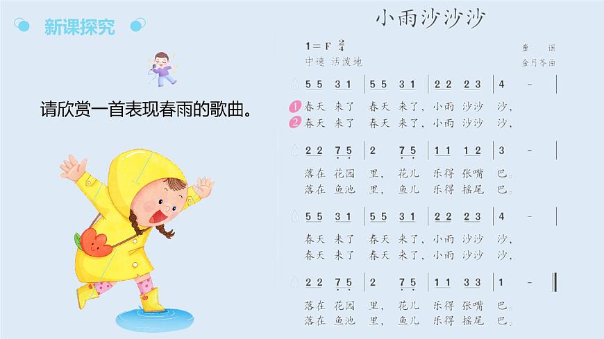 【核心素養(yǎng)目標(biāo)】人教版（2012）音樂一下2.2  小雨沙沙沙 課件第7頁(yè)