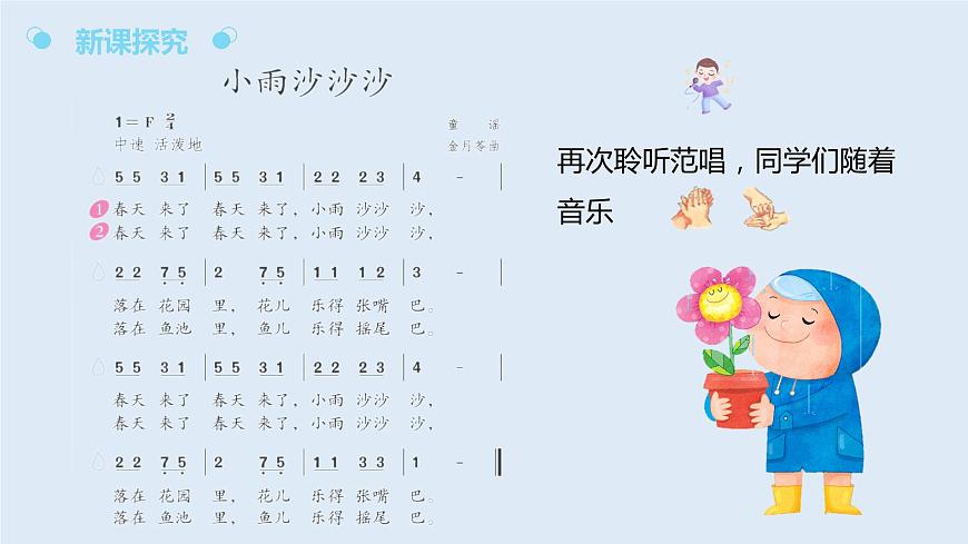 【核心素養(yǎng)目標(biāo)】人教版（2012）音樂一下2.2  小雨沙沙沙 課件第8頁(yè)