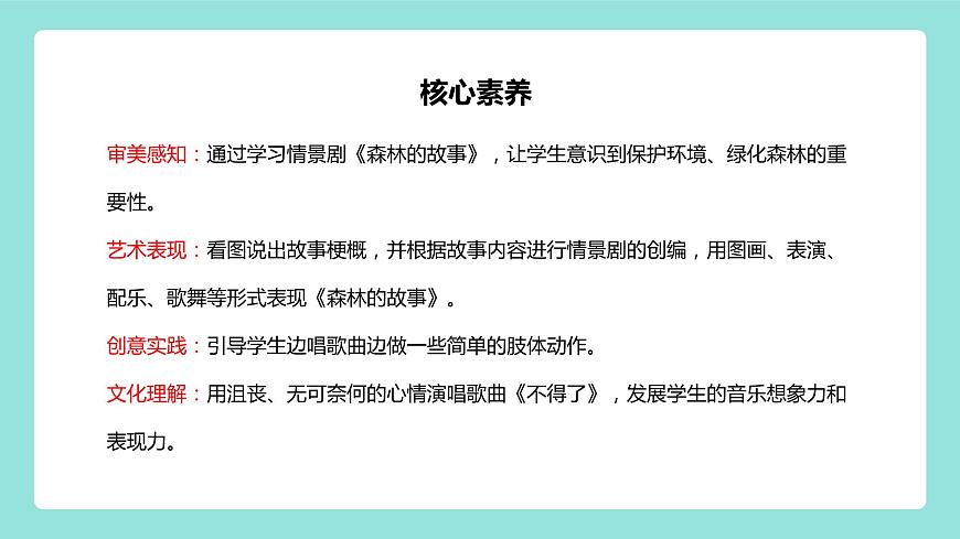 【核心素養(yǎng)目標】人教版（2012）音樂三下1.4 森林的故事 課件第2頁