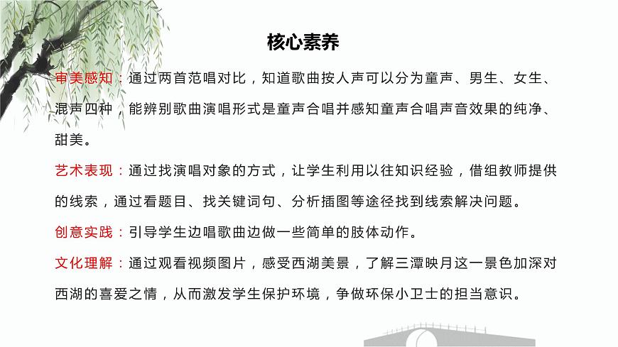 【核心素養(yǎng)目標】人教版（2012）音樂四下1.2 西湖春曉 課件第2頁