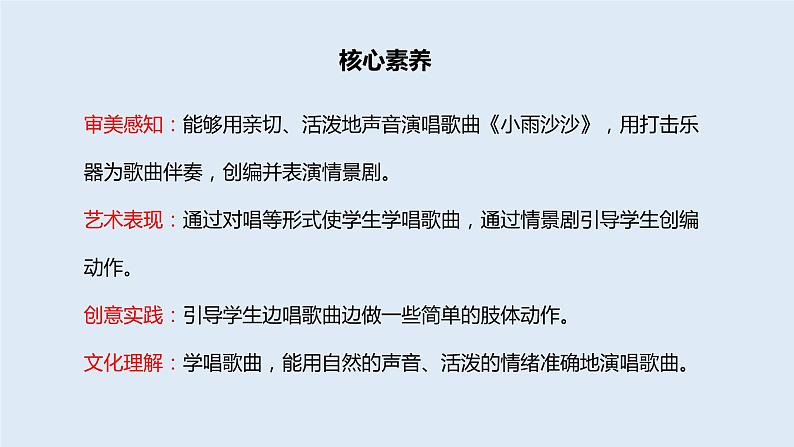 【核心素养目标】人音版(2012)音乐一下1.4 小雨沙沙 课件第2页