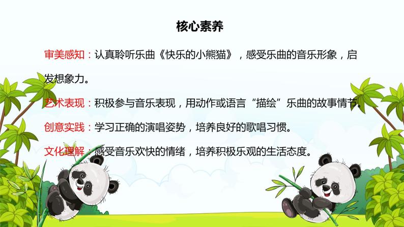 【核心素养目标】人教版（2012）音乐一年级上5.3 快乐的小熊猫 课件+教学设计+素材02