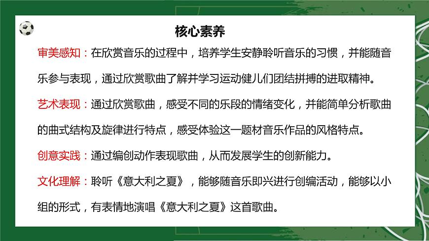 【核心素養(yǎng)目標(biāo)】人教版（2012）音樂六年級上6.6 意大利之夏 課件第2頁