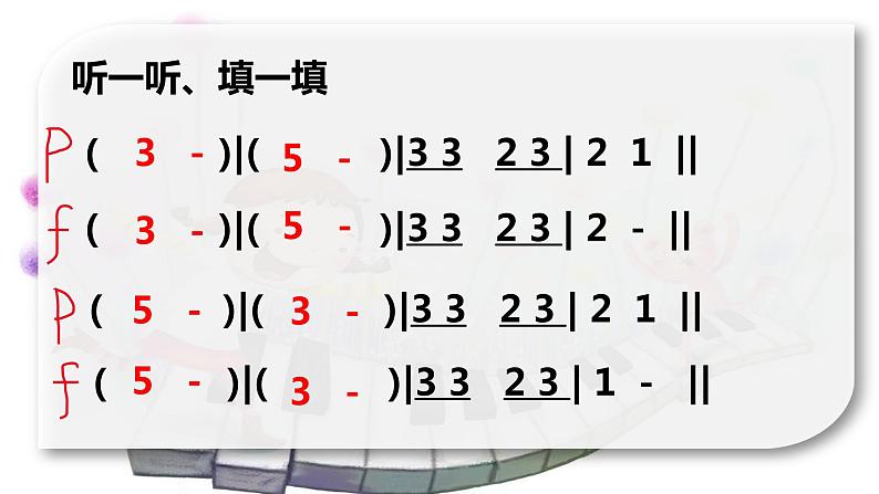 花城版小学音乐一年级上第十课《感知音乐力度》课件PPT06