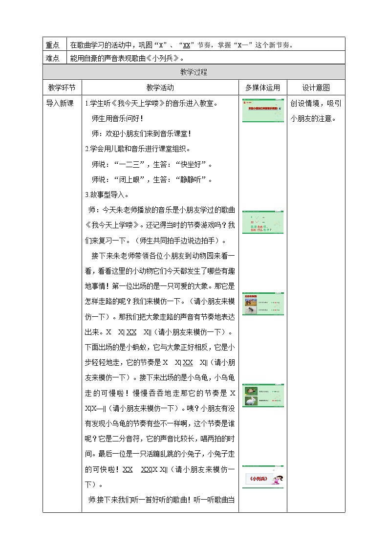花城版音樂(lè)一年級(jí)上冊(cè) 第4課《小列兵》教案第2頁(yè)