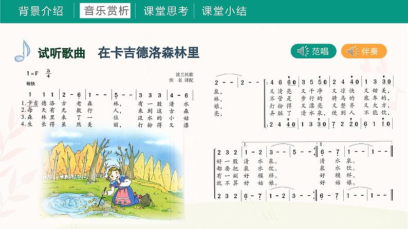 第九课 在卡吉德洛森林里 课件+音频 湘艺版音乐三上05