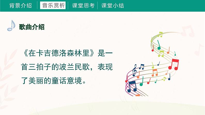 第九课 在卡吉德洛森林里 课件+音频 湘艺版音乐三上06
