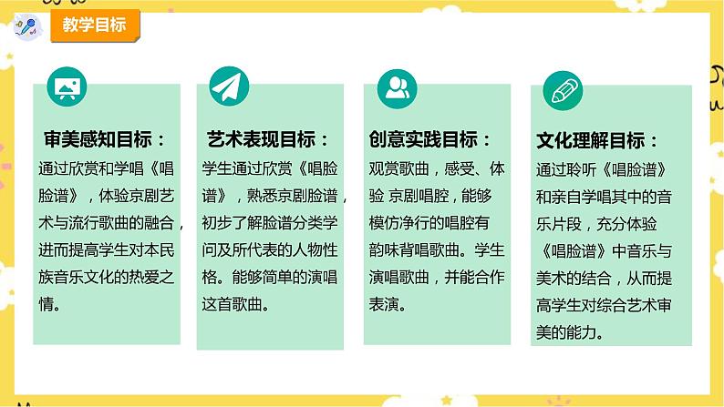 【人教版】四下音乐 第三单元第一课时《唱脸谱》课件+教案+音视频素材02