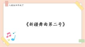 人音版四年级下册第1课 跳起来新疆舞曲第二号背景图ppt课件