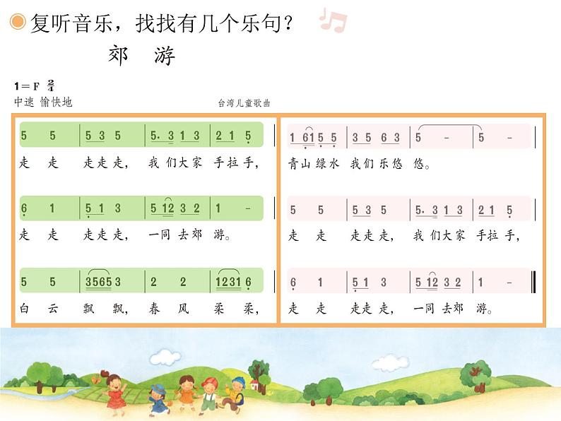 鲁教版二年级下册第一单元第一课 郊游 课件 PPT第5页