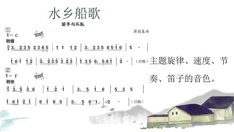 水乡船歌课件 人音版(2012)音乐四年级下册07