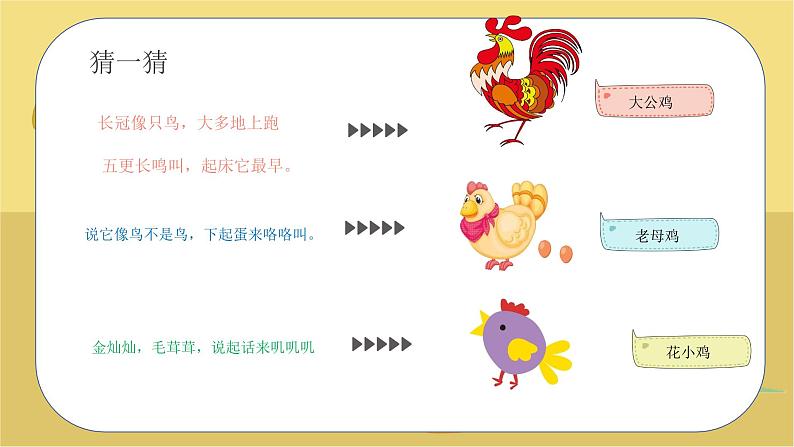 人音版小学二年级上册(课件)小鸡的一家02