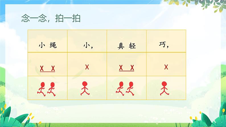 人音版一年级上册音乐课件第二单元快乐的一天《跳绳》 PPT课件【内含音频+教案】第6页