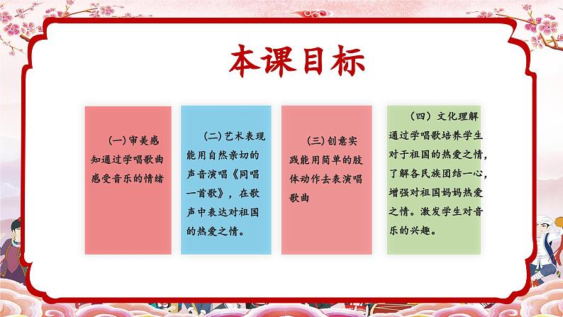 新教材人音版音乐一年级上册第二单元祖国您好第三课《同唱一首歌》课件第4页