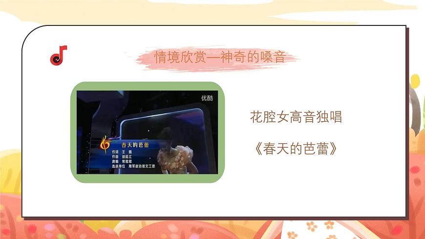 人教版(簡譜)2024小學音樂一年級上冊第一單元 奇妙的聲音世界 第五課神奇的嗓音課件第4頁