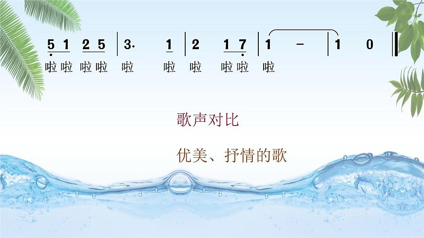 人音版小學四年級音樂下冊第五單元《小溪泉水叮咚》課件pptx第6頁