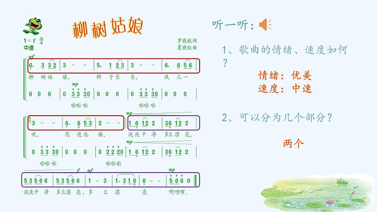 人音版小学音乐三年级下册 第3课《柳树姑娘》课件第5页