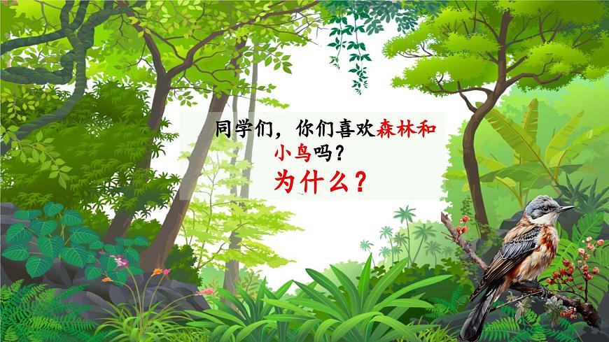 【新教材】人教版音樂一年級(jí)下冊(cè)-《森林與小鳥》-課件第5頁