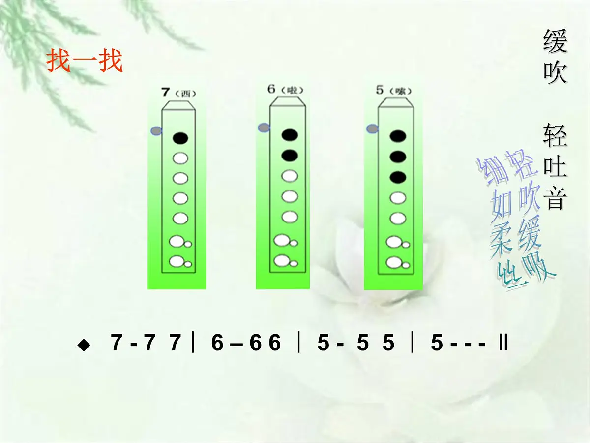 人音版小学音乐 四上第3课《学吹竖笛》课件第6页