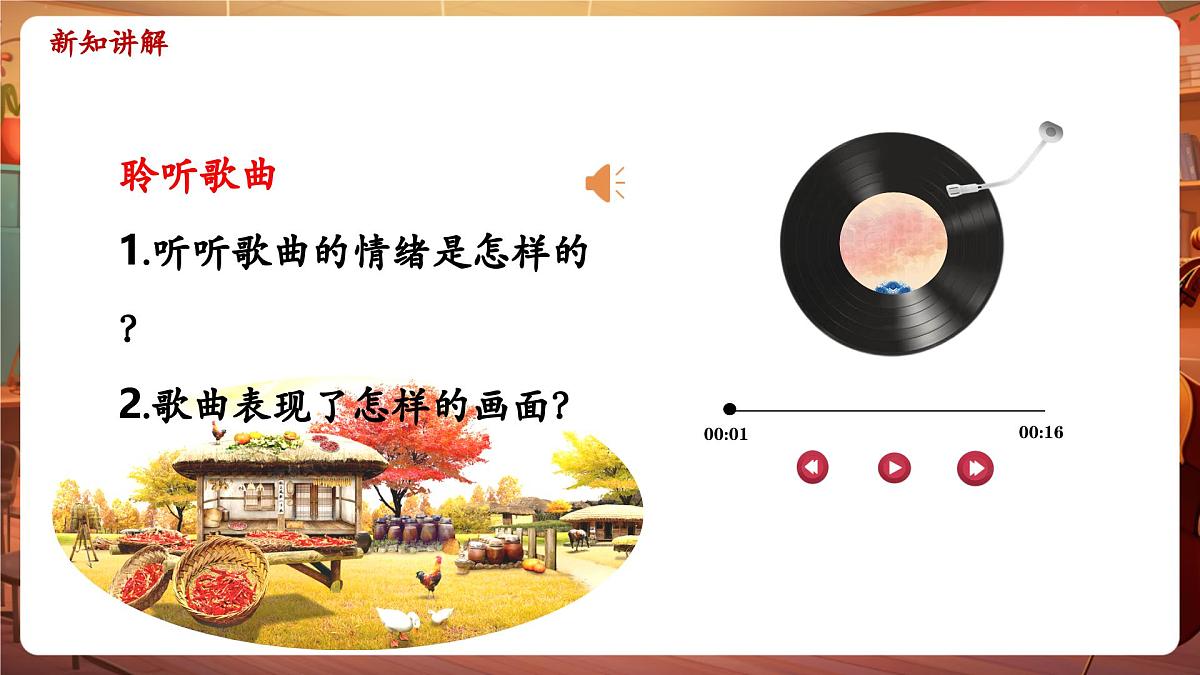 【新版课标】花城版音乐三年级下册-《丰收之歌》-课件第6页